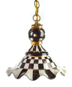 MacKenzie-Childs Courtly Check Pendant Lamp - Medium
