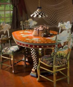 MacKenzie-Childs Fluted Hanging Lamp - Courtly Check, view 4