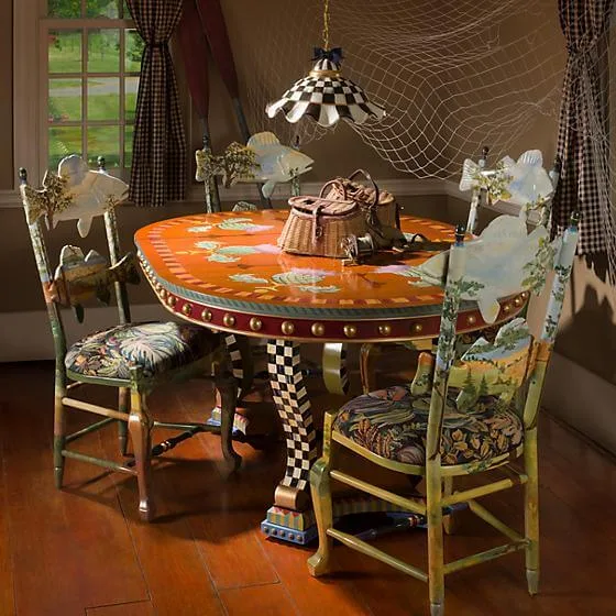 MacKenzie-Childs Fluted Hanging Lamp - Courtly Check - Image 2