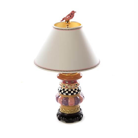 Mackenzie Childs Super Pink Lighthouse, Lighthouse Lamp And Shade Company
