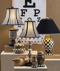 MacKenzie-Childs Courtly Check Globe Lamp - Image 5