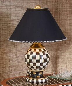 MacKenzie-Childs Courtly Check Globe Lamp - Image 3