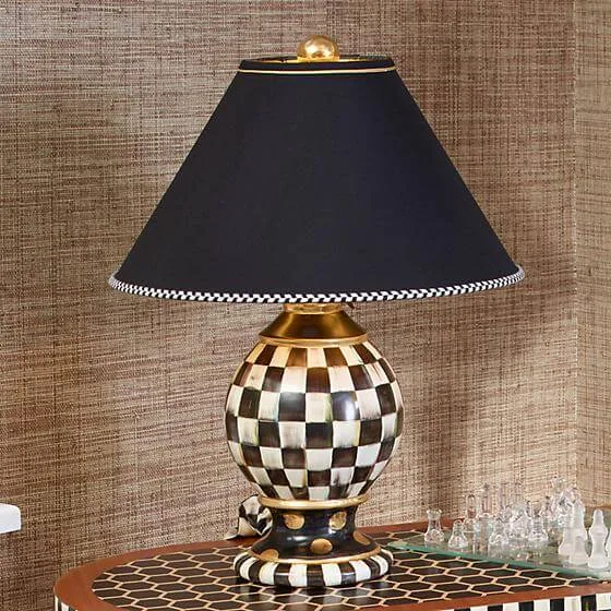 MacKenzie-Childs Courtly Check Globe Lamp - Image 3