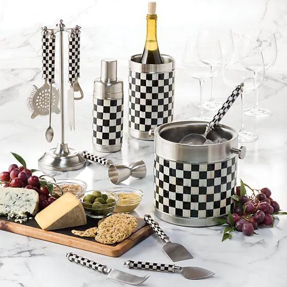 MacKenzie-Childs 3260 Cocktail Shaker - Courtly Check - Image 3