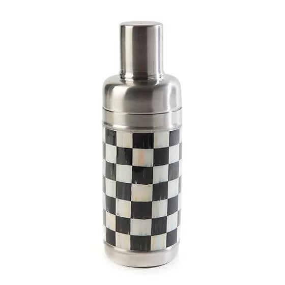 MacKenzie-Childs 3260 Cocktail Shaker - Courtly Check