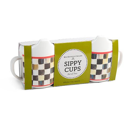 MacKenzie-Childs Courtly Check Sippy Cups - Set of 2 ...