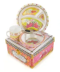 MacKenzie-Childs Toddler’s Dinnerware Set - Bunny, view 3