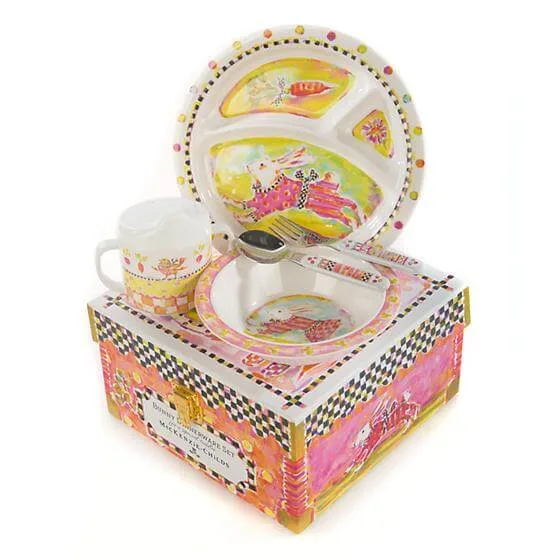 MacKenzie-Childs Toddler’s Dinnerware Set - Bunny, view 3