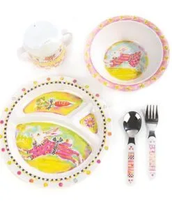 MacKenzie-Childs Toddler’s Dinnerware Set - Bunny