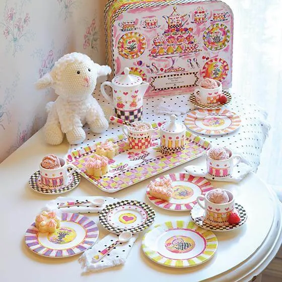 MacKenzie-Childs Tea Party Tea Set - Image 9