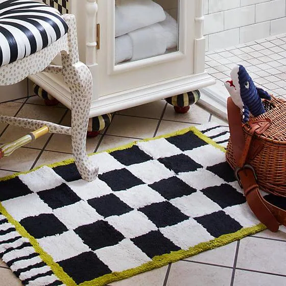 MacKenzie-Childs Courtly Check Bath Rug - Standard - Image 5