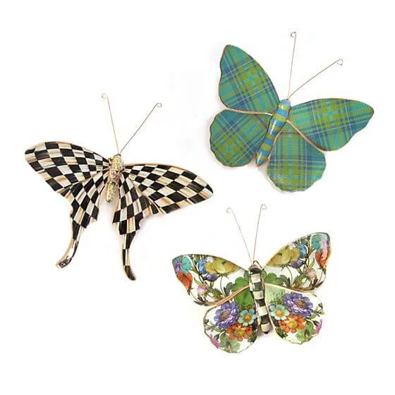 MacKenzie-Childs Butterfly Trio - Pond