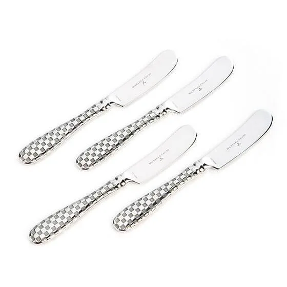 MacKenzie-Childs Check Canape Knives - Set of 4
