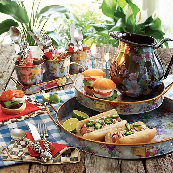 MacKenzie-Childs Supper Club 3-Piece Place Setting - Courtly Check - Image 3