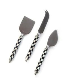 MacKenzie-Childs Supper Club Cheese Knife Set - Courtly Check