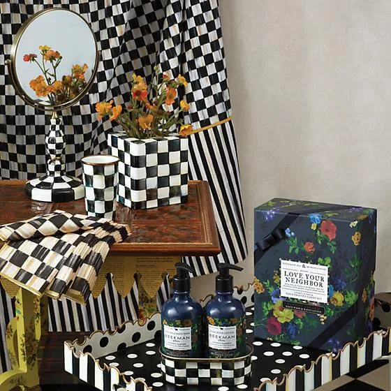 MacKenzie-Childs Courtly Check Shower Curtain - Image 3