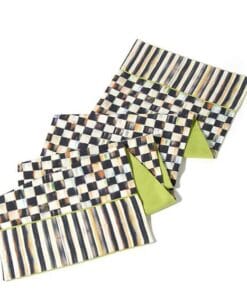 MacKenzie-Childs Courtly Check & Stripe Table Runner