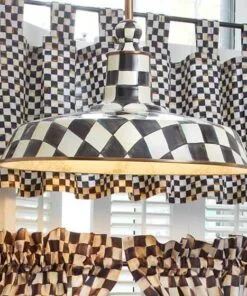 MacKenzie-Childs Courtly Check Barn Pendant Lamp - 18″, view 4
