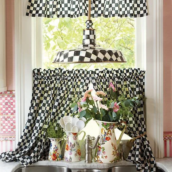 MacKenzie-Childs Courtly Check Barn Pendant Lamp - 18″, view 3