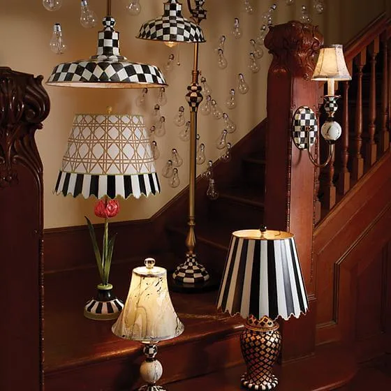 MacKenzie-Childs Courtly Check Barn Pendant Lamp - 18″, view 5