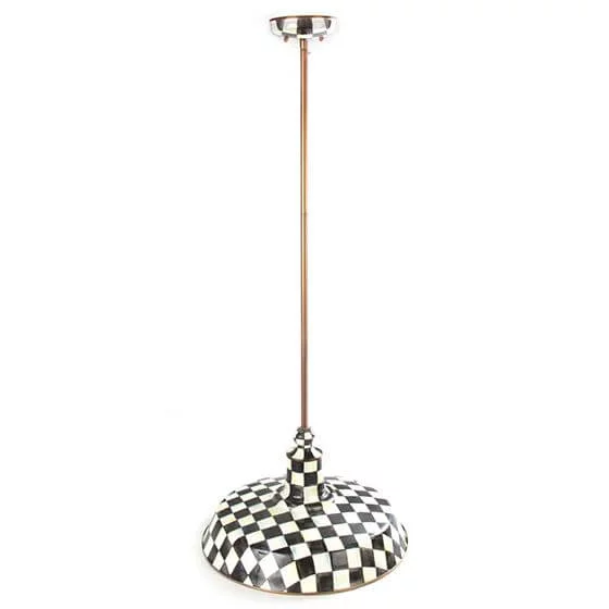 MacKenzie-Childs Courtly Check Barn Pendant Lamp - 18″, view 7