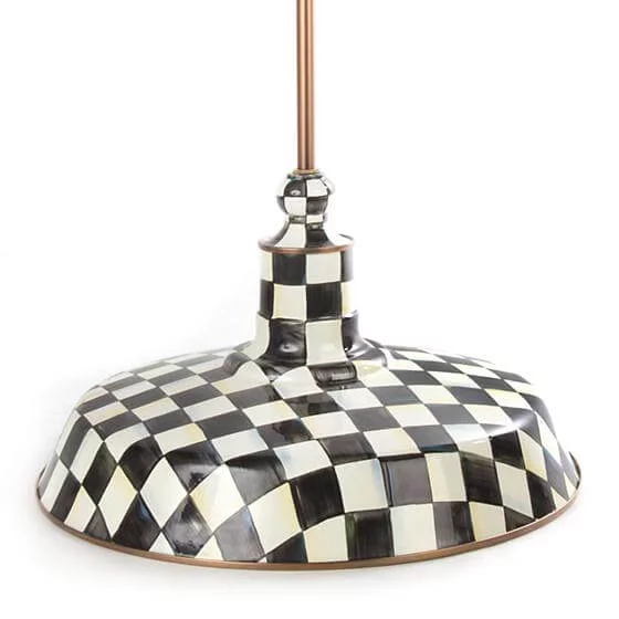 MacKenzie-Childs Courtly Check Barn Pendant Lamp - 18″