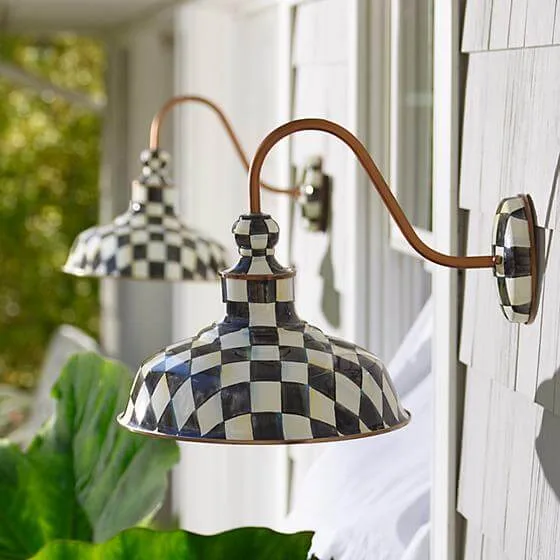 MacKenzie-Childs Courtly Check Barn Sconce - 12" - Image 3