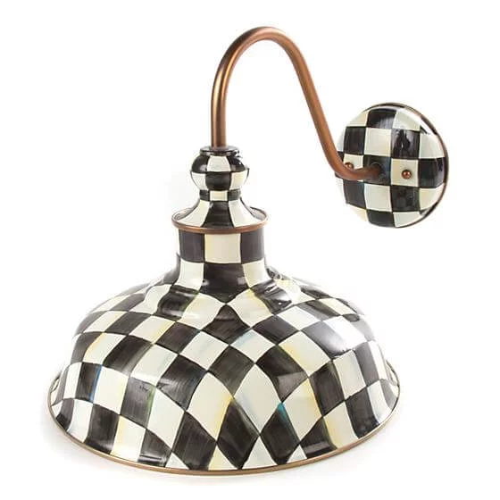 MacKenzie-Childs Courtly Check Barn Sconce - 12"