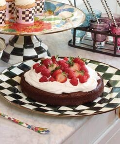 MacKenzie-Childs Courtly Check Enamel Serving Platter, view 2