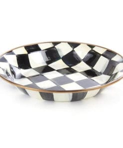 MacKenzie-Childs Courtly Check Enamel Pie Plate