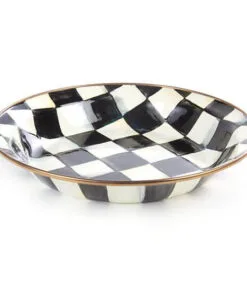 MacKenzie-Childs Courtly Check Enamel Pie Plate
