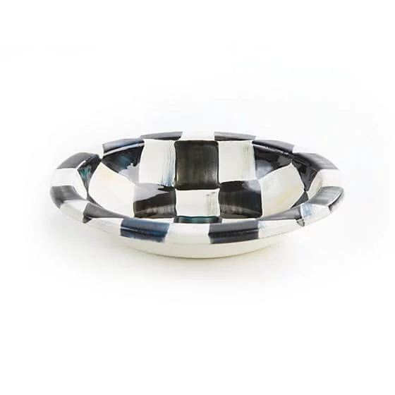 MacKenzie-Childs Courtly Check Enamel Soap Dish