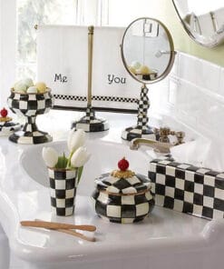 MacKenzie-Childs Courtly Check Standard Tissue Box Cover - Image 4