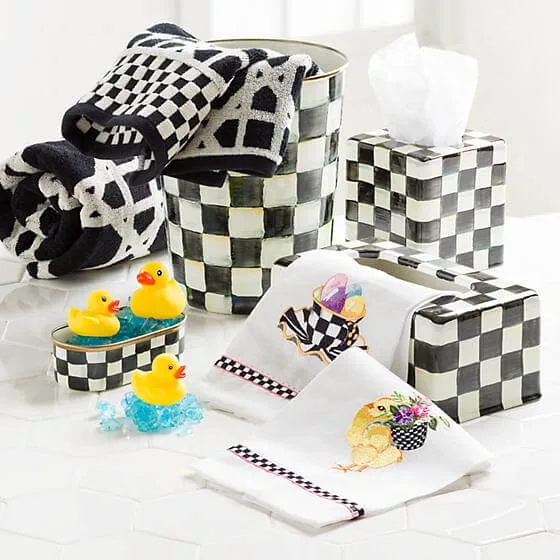 MacKenzie-Childs Courtly Check Standard Tissue Box Cover - Image 3