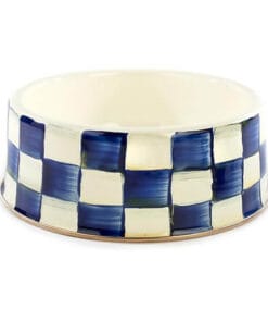 MacKenzie-Childs Royal Check Pet Dish - Large