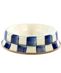MacKenzie-Childs Royal Check Cat Dish