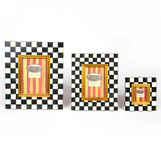 MacKenzie-Childs Courtly Check Enamel Frame - 4" x 6" - Image 5