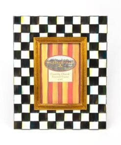 MacKenzie-Childs Courtly Check Enamel Frame - 4" x 6"