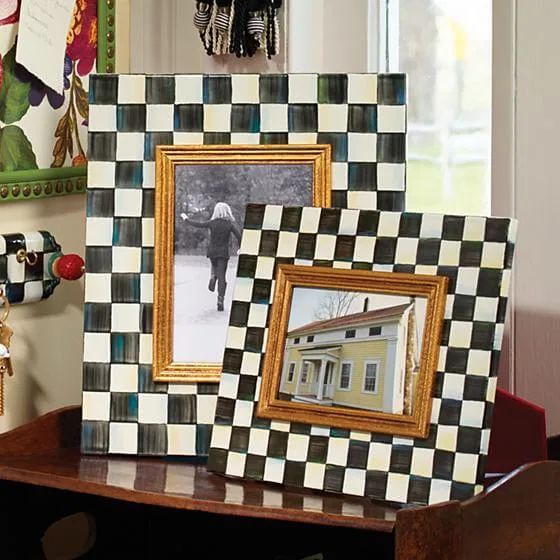 MacKenzie-Childs Courtly Check Enamel Frame - 4" x 6" - Image 2