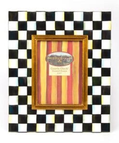 MacKenzie-Childs Courtly Check Enamel Frame - 5" x 7"