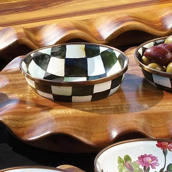 MacKenzie-Childs Courtly Check Enamel Relish Dish, view 3