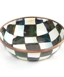 MacKenzie-Childs Courtly Check Enamel Relish Dish