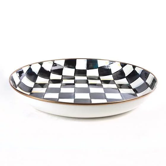 MacKenzie-Childs Courtly Check Enamel Abundant Bowl