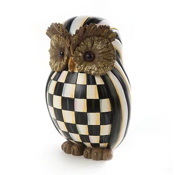 MacKenzie-Childs Courtly Check Owl - Image 2
