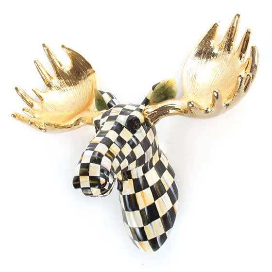 MacKenzie-Childs Courtly Check Small Moose