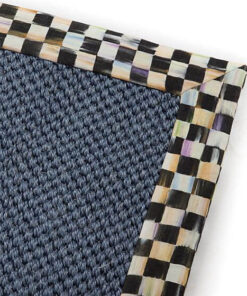 MacKenzie-Childs Courtly Check Blue Sisal Rug - 2′ x 3′, view 2