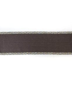 MacKenzie-Childs Courtly Check Black Sisal Rug - 2'6" x 9' Runner