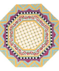 MacKenzie-Childs Hitchcock Field Rug - 5’6″ Octagon