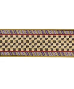 MacKenzie-Childs - Courtly Check Rug - 2'6" x 8' Runner - Purple & Green