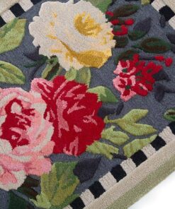 MacKenzie-Childs Tudor Rose Rug - 2’3″ x 3’9″, view 4